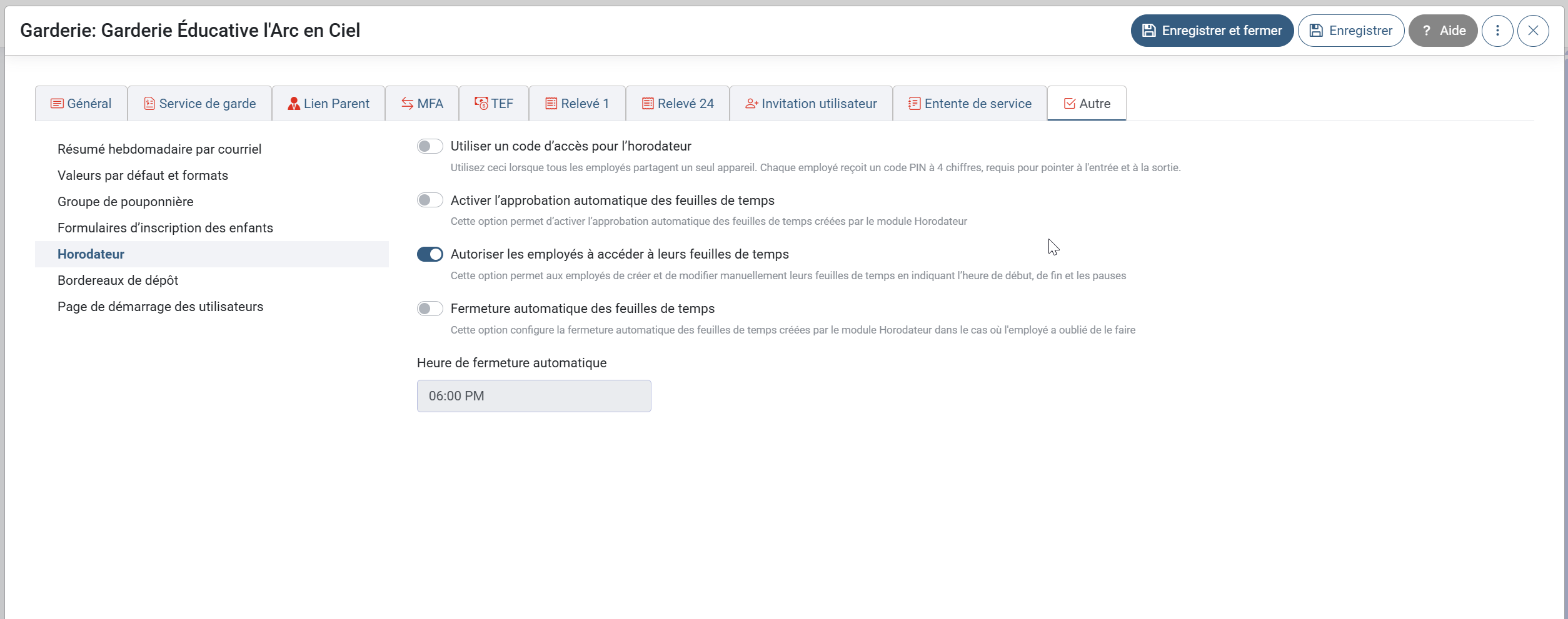 Les dernières nouveautés du module Horodateur